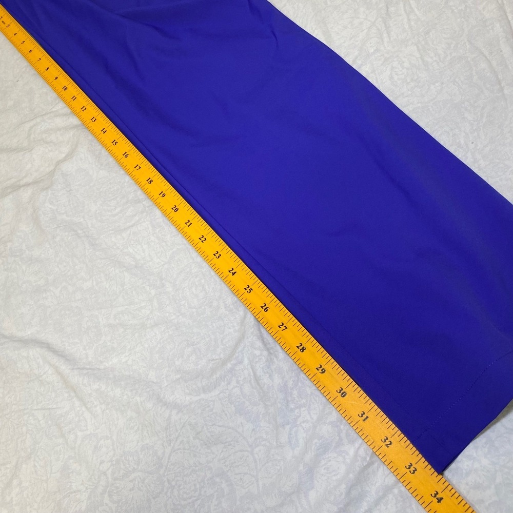 Adidas Golf Pants Men's 38x34 Purple Flat Front Performance Stretch Trousers - Picture 4 of 11